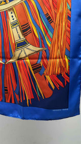 Hermes Cuis Du Desert Printed Silk Scarf