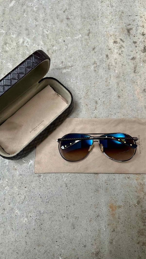 Bottega Veneta Aviator Sunglasses