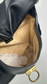 Salvatore Ferragamo Gancini Leather Shoulder Bag