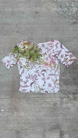 Vivienne Westwood Short Sleeve Floral Mesh Top