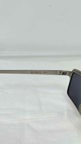 Romeo Gigli Metallic Rectangular Frame Sunglasses