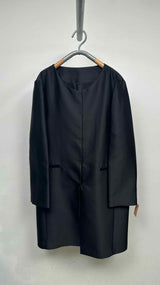 Toteme Collarless Silk Coat