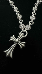 Chrome Hearts Cross Ball-chain Necklace