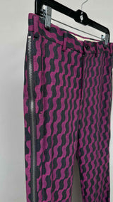 Comme Des Garcons Homme Plus Wave Printed Side-zip Pants