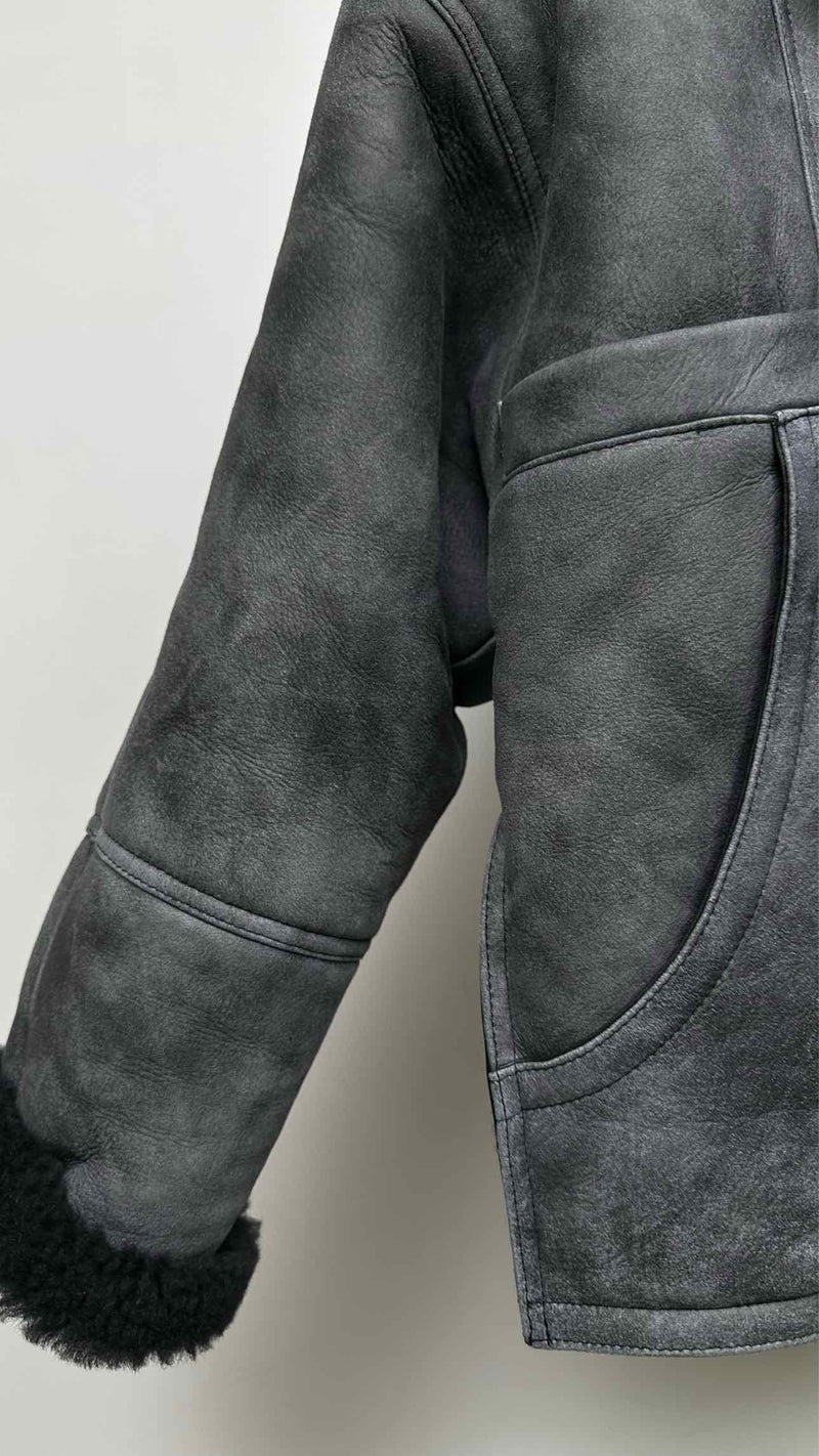 Sandro Shearling Short Coat