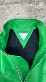 Bottega Veneta High-neck Leather Jacket