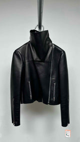 CELINE High-neck Leather Jacket