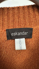 Eskander Oversized Wide V-neck Cashmere Sweater