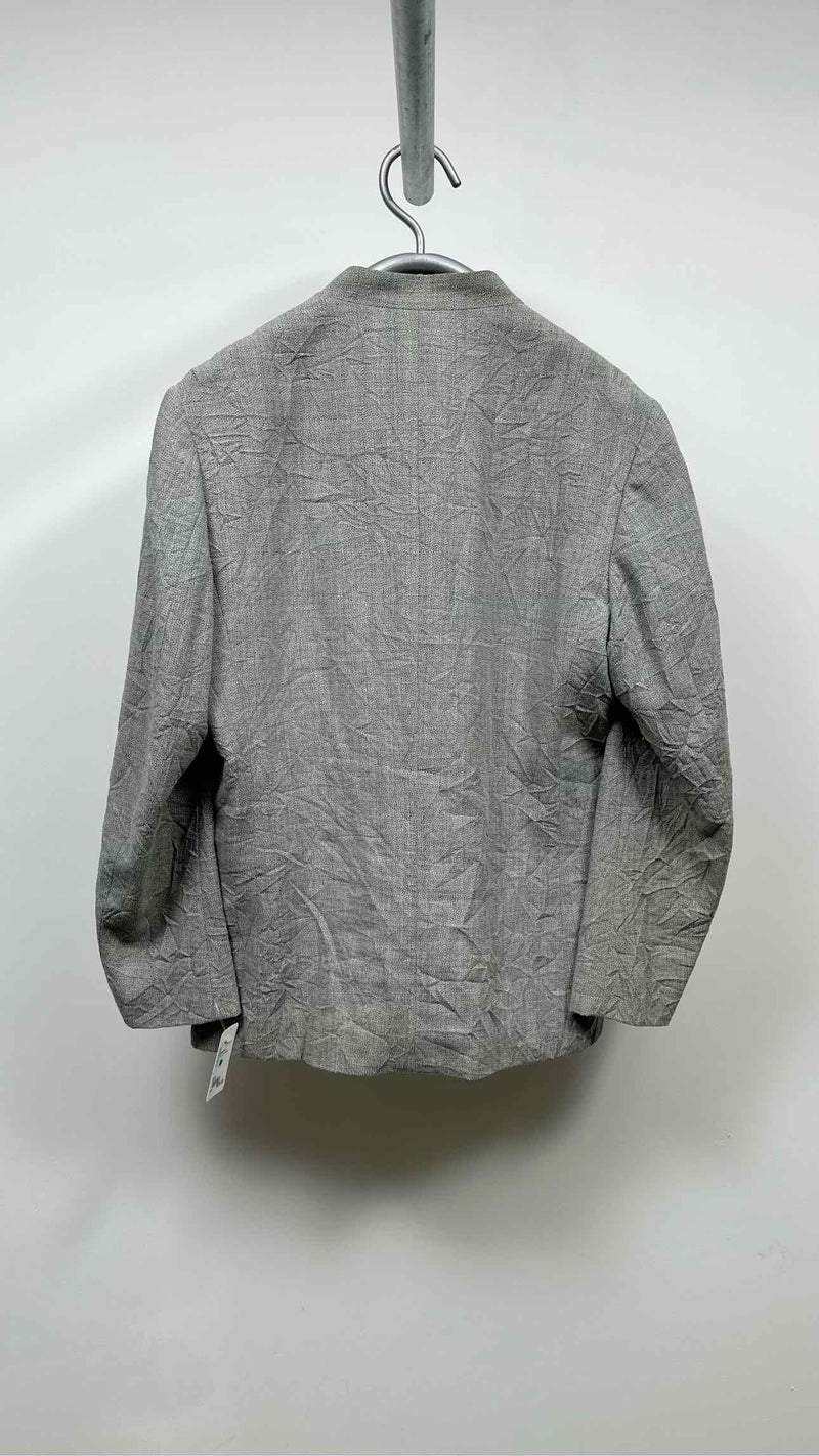 Issey Miyake Men Wrinkly Collarless Jacket