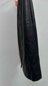 Balenciaga Leather Midi Skirt