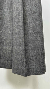 Khaite Teyana Pleated Herringbone Pants