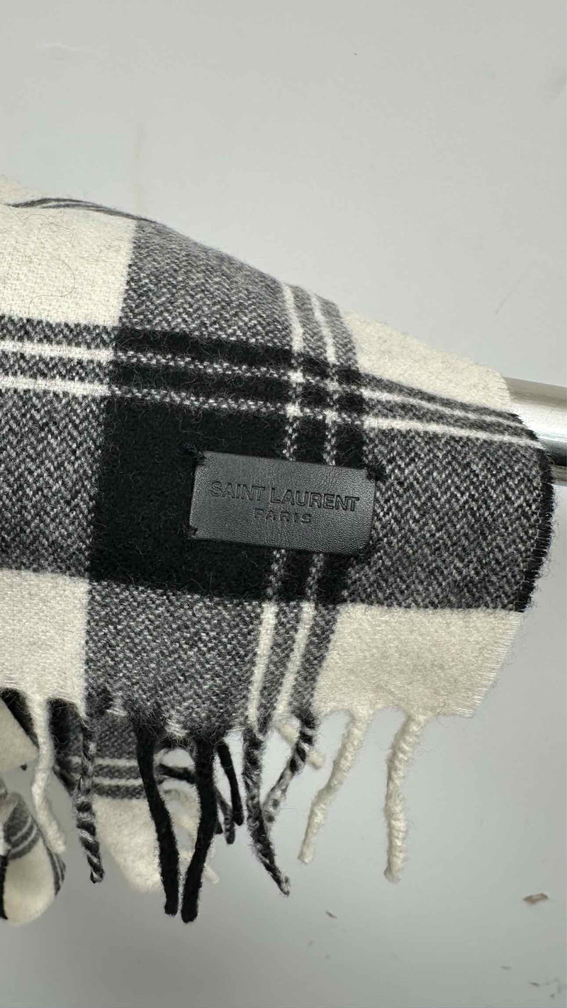 Saint Laurent Check Scarf