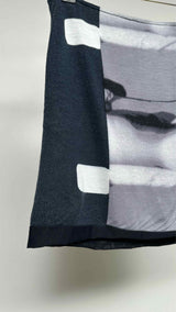 Stephen Sprouse X Andy Warhol Graphic Knit Mini Skirt