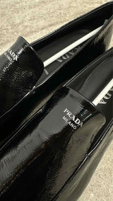 PRADA Naplak Leather Diving Loafers