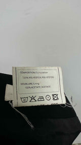 Paco Rabanne Leather Grommets Striped Skirt