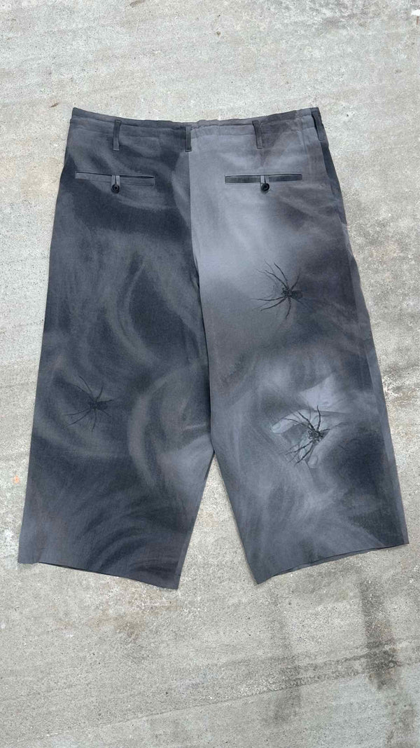 Yohji Yamamoto Pour Homme Spider Printed Wide Easy Pants