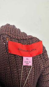 Eckhaus Latta Rib-knit Fringed Long Rope Skirt