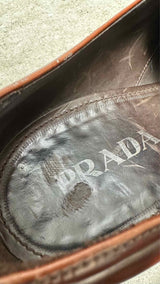 PRADA Dual-tone Kiltie Loafers
