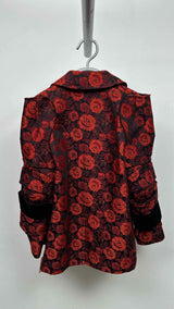 Comme Des Garcons Rose Jacquard Pea Armour Coat