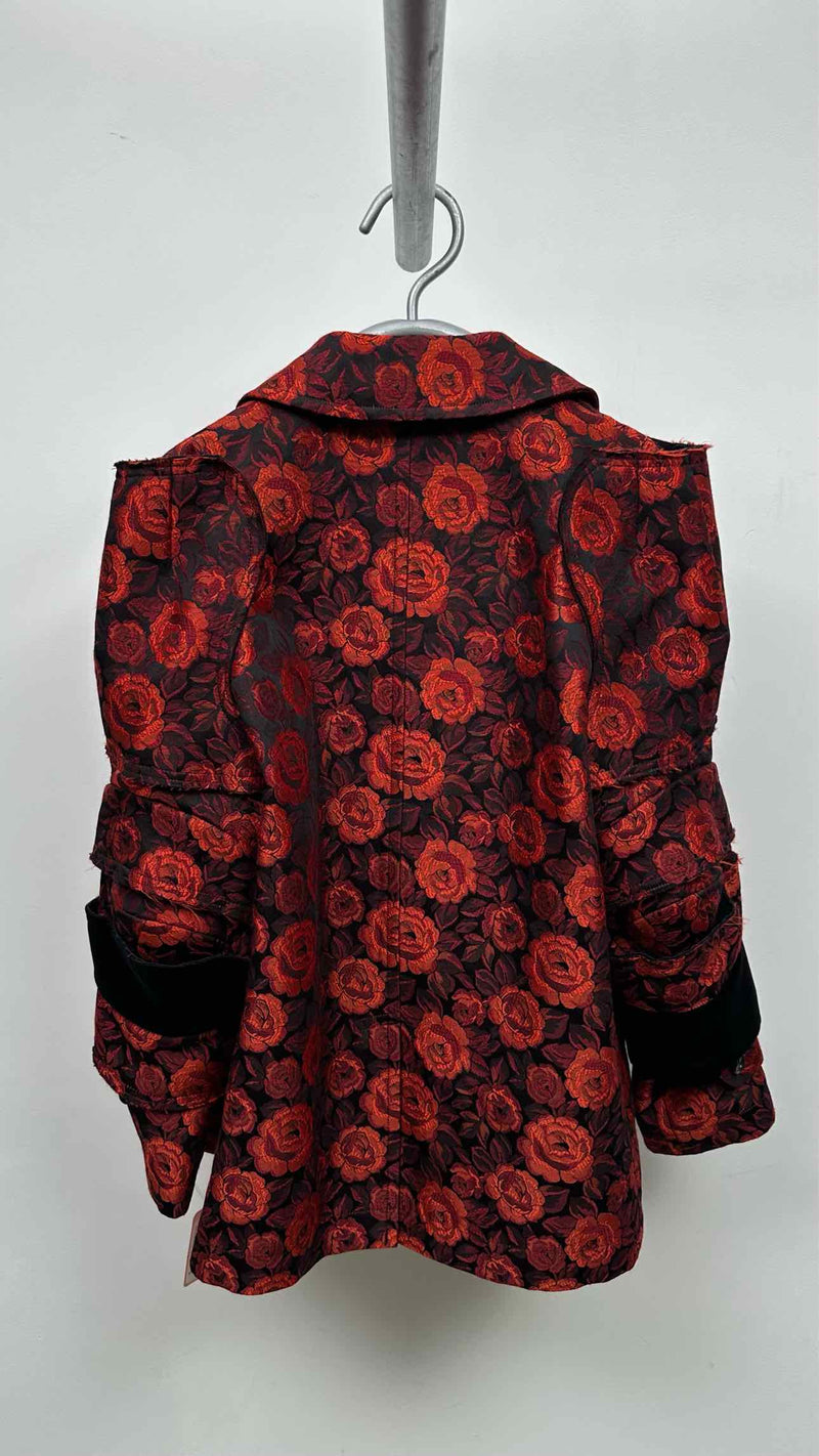 Comme Des Garcons Rose Jacquard Pea Armour Coat