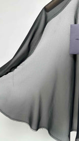 PRADA Sheer Satin Cape
