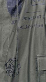 Junya Watanabe MAN X Jean Michel Basquiat Printed Cropped Suspender Pants