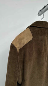 Ralph Lauren Purple Label Suede-patched Corduroy Jacket