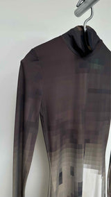 MM6 L/S Pixel-pattern Dress