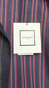 Wooyoungmi Zip-up Stripe Seersucker Coat