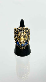 Gucci Crystal Lion Ring