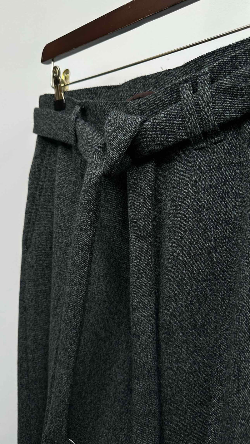 Ermenegildo Zegna Heavy-weight Belted Wide Pants