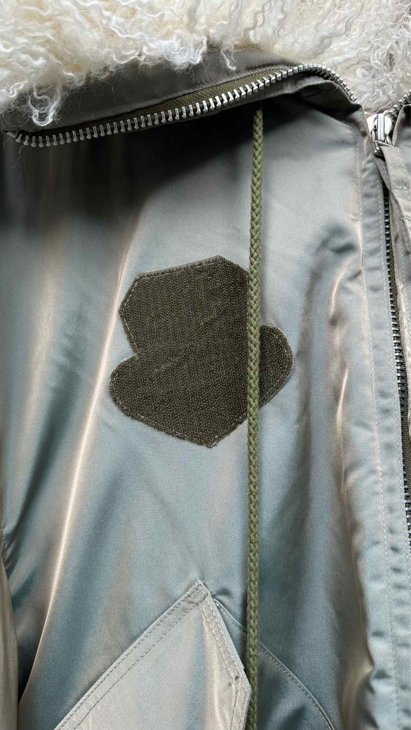 Vaquera Fur Hooded Quilted Lining Oversized MA1 Puffer Jacket