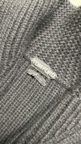 Tom Ford Shawl-Collar Rib Cardigan