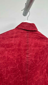 Paul Harnden Crinkled Waxed Blazer Jacket
