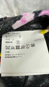 Comme Des Garcons Homme Plus Faux-leather Velvet Hybrid Printed Coach Jacket