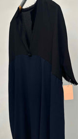 Daniela Gregis S/S Twotone Oversized Wool Dress