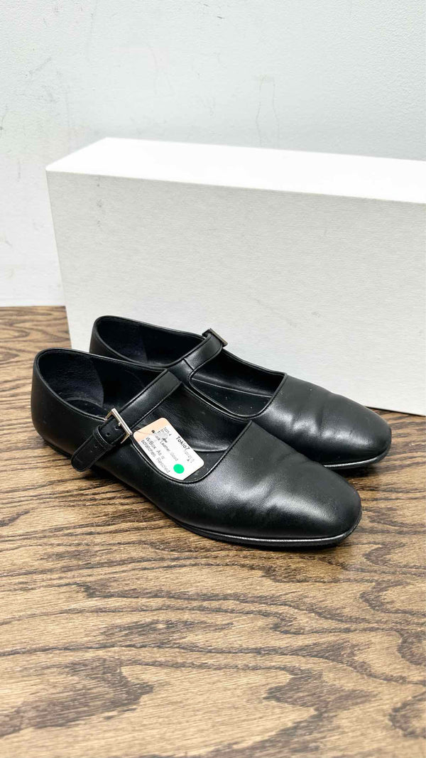 希少品◆送料込♪【The Row】Ava Shoes in Leather Black Ava Shoe Black in Leather – The Row
