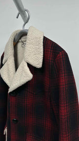 Saint Laurent Plaid Shearling-lined Jacket