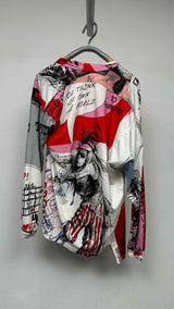 Vivienne Westwood L/S Hybrid Pullover Print Top