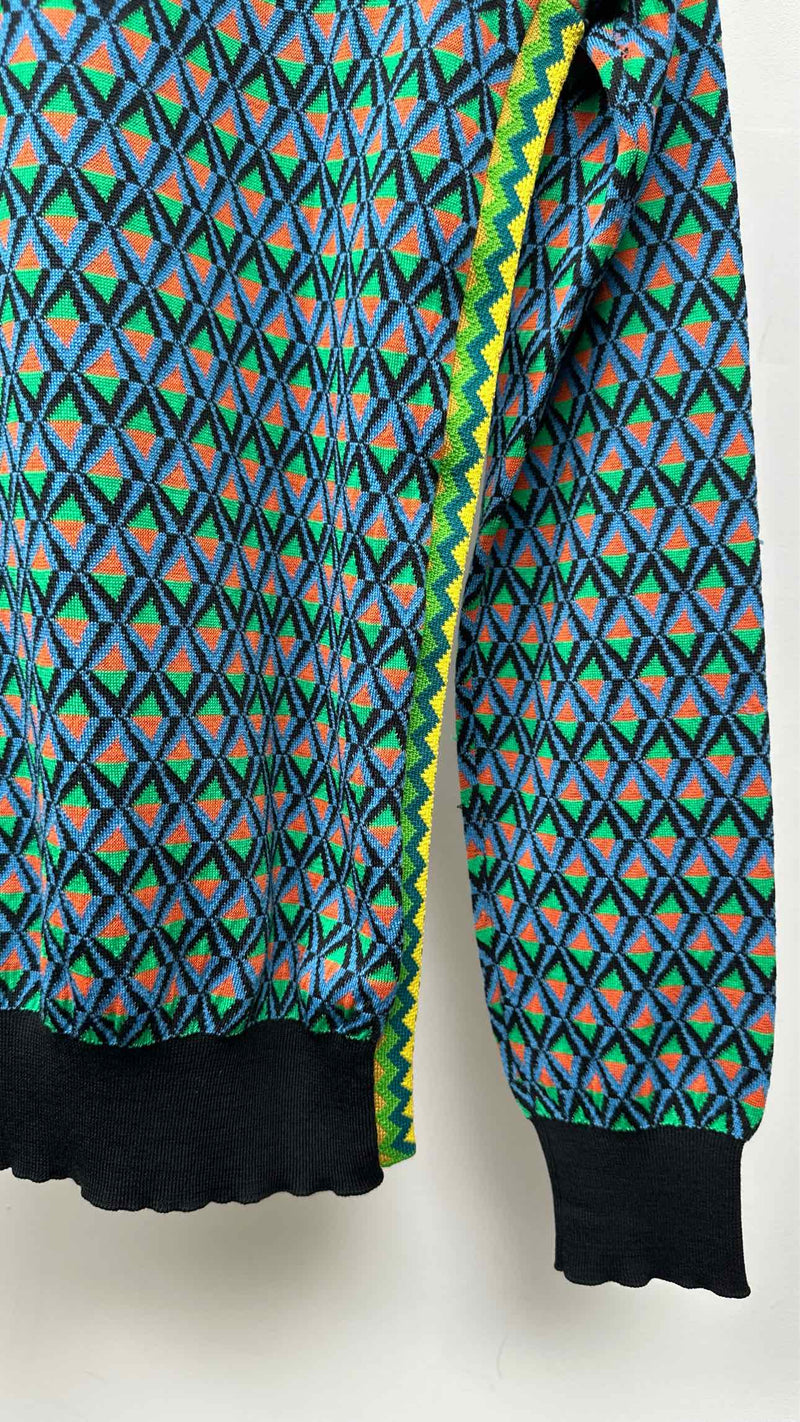 PRADA High-neck Geometric Sweater