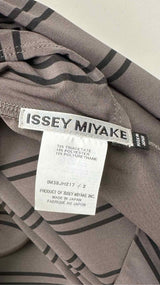 Issey Miyake N/S Stripe Asymmetrical Wide Dress