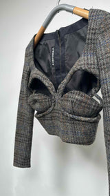 Y/ Project Plaid Detailed Wool Set-up