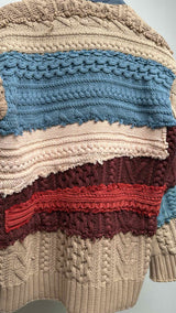 Greg Lauren Reconstructed Knit Docking Haori Jacket