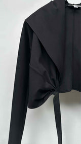 Alaia L/S Hooded Wrap Top