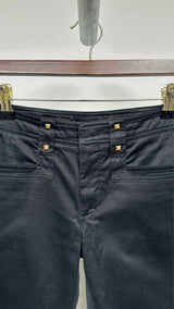 Gucci Studded Paneled Bottom Cut-out Biker Pants