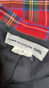 Comme Des Garcons Girl Plaid Blazer Jacket