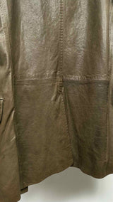 John Galliano Napoleon Leather Layered Blazer Jacket