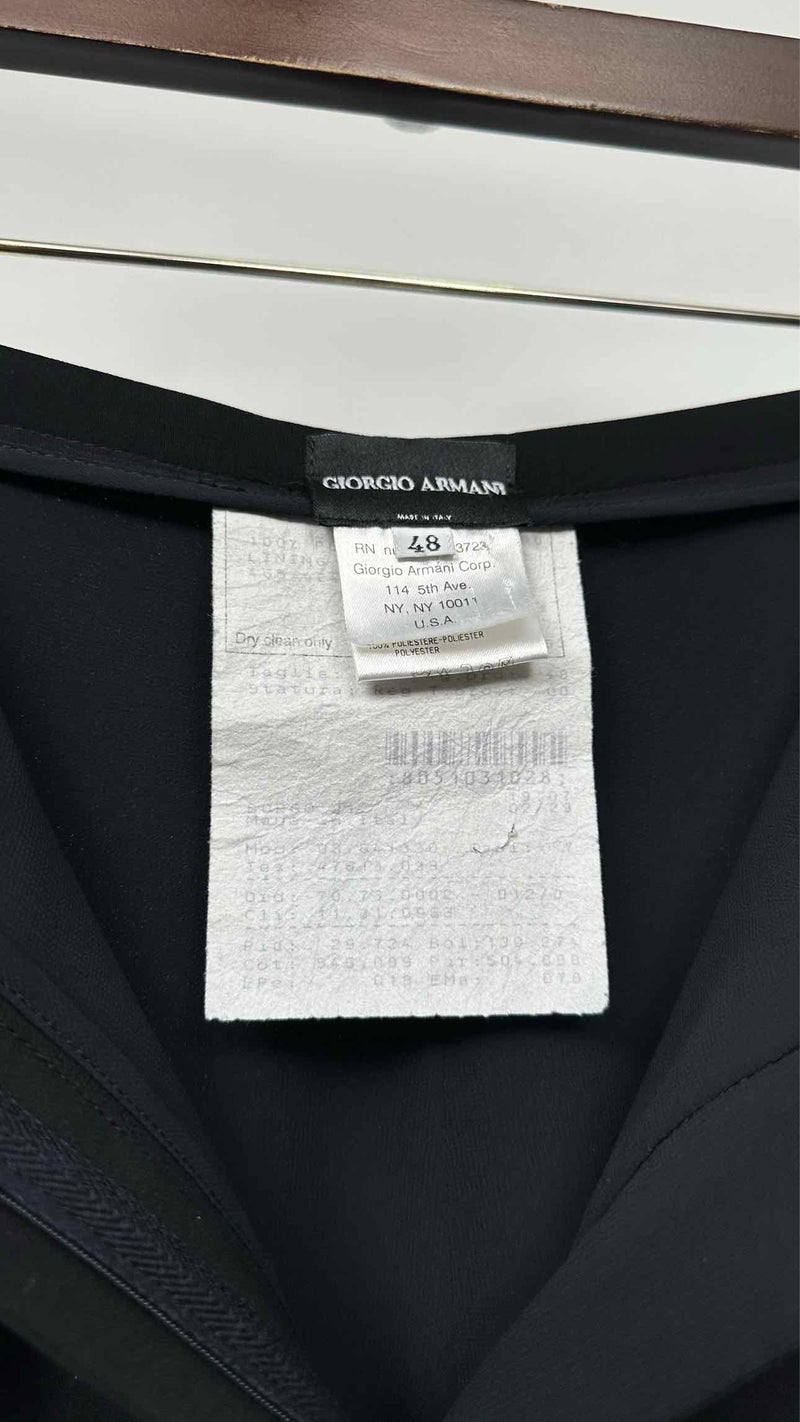 Giorgio Armani Drap-detailed Pleated Silk Wide Pants