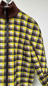PRADA Plaid Track Jacket