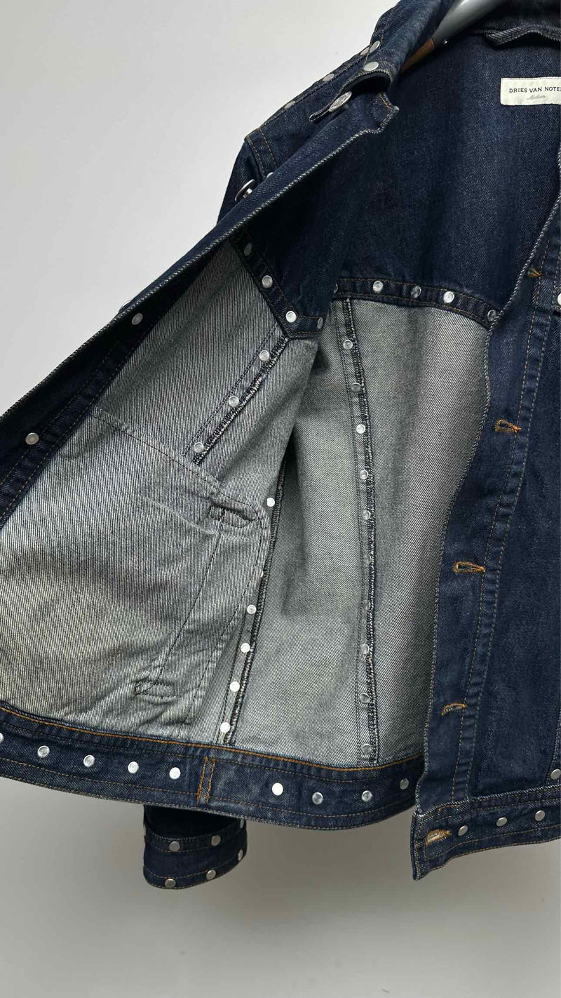 Dries Van Noten Studded Denim Jacket